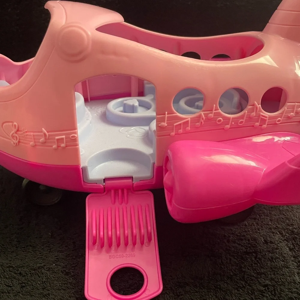 Fisher-Price Pink Toy Airplane with Music Notes